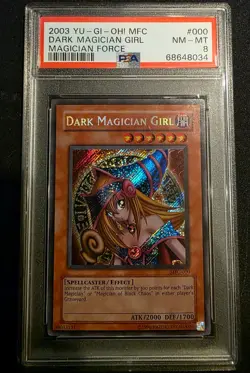 Yugioh - Dark Magician Girl MFC-000 Secret Rare PSA 8 - Image 1