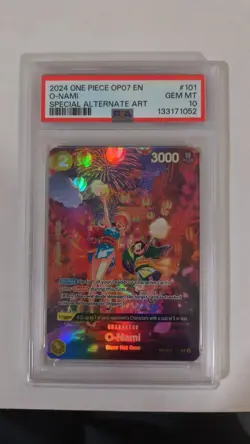 One Piece O-Nami Alternate Art SP OP06-101 PSA 10 - Image 1