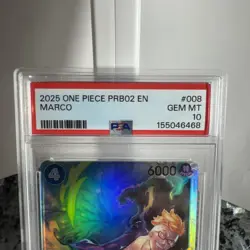 Marco PRB02-008 PSA 10 GEM MINT Parallel Foil SR One Piece Card - Image 3