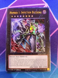 Yugioh! Number 1: Infection Buzzking - MZMI-EN023 - Ultra Rare 1st Edition NM - Image 1