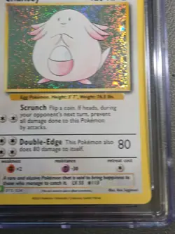 Chansey 015/034 Trading Card Game Classic Holo CGC PRISTINE 10 - Image 5