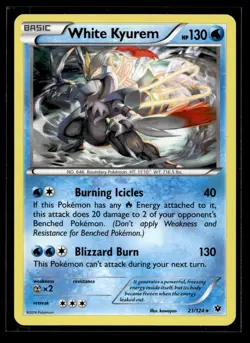 White Kyurem 21/124 - Fates Collide - Holo Pokemon Card - Image 1