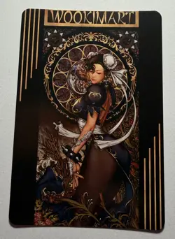SEXY HEROINE WAIFU Chun Li STREET FIGHTER ACG PRISMATIC HOLO CARD NM - Image 2