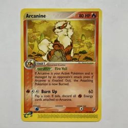 Pokemon TCG Arcanine EX Sandstorm 15 Regular Rare Card 2003 Vintage - Image 1
