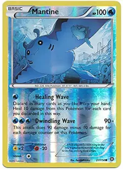 POKEMON CARD MANTINE REVERSE HOLO 27/114 NO 226 KITE POKEMON TCG CCG - Image 1