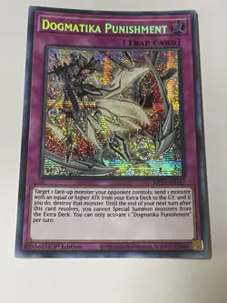 Yugioh! LP Dogmatika Punishment - MP21-EN147 - Prismatic Secret Rare - 1st Ed Y3 - Image 1