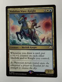 Vodalian Wave-Knight Commander: March of Machine 43 NM MOC MTG - Image 1