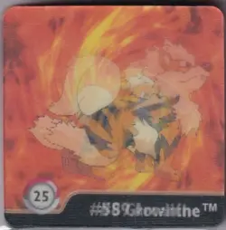 Pokemon Serie 1 Action Flipz Original 1999 Numero 25 Growlithe Arcanine - Image 1