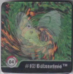 Pokemon Serie 1 Action Flipz Original 1999 Numero 04 Caterpie Metapod Butterfree - Image 1