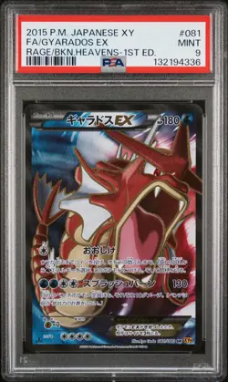 Pokemon Gyarados EX 081/080 XY9 Psa 9 Rage of the Broken Heavens 1St Japanese - Image 3