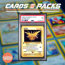 Carte Pokemon Zapdos 15/62 HOLO Fossil Edition 1 German Deutsch PSA 7 🇩🇪🔥 - Image 1