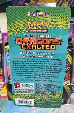 Pokemon Black & White Dragons Exalted Booster Pack Factory Sealed Giratina Art - Image 2