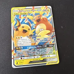 Raichu & Alolan Raichu GX - 54/236 - Unified Minds - English Pokemon Card - Image 1