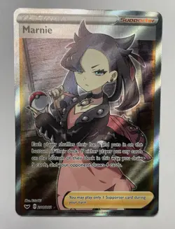 Pokemon Marnie Full Art Ultra Rare Holo Card 200/202 Sword & Shield - Image 1