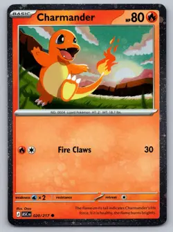 Charmander (Cosmos Holo) 020/217 Holo Miscellaneous Cards & Products Pokemon LP - Image 1