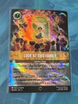 Disney Lorcana TCG Look At This Family Miranda Action 207/204 Foil English Card - Image 1