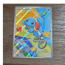 Pokemon Squirtle MEP 039 Stamped Card Basic 80 HP Holo Turtle Creature English - Image 1