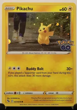 Pikachu - (Cosmos Holo) 027/078 Miscellaneous Cards & Products Holo - Image 1