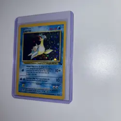 Pokemon TCG Lapras Fossil Holo Unlimited Rare Card 10/62 Vintage - Image 3