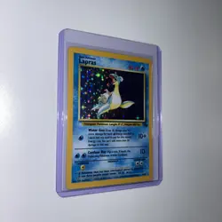 Pokemon TCG Lapras Fossil Holo Unlimited Rare Card 10/62 Vintage - Image 4