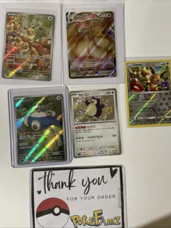 Snorlax & Eevee Pokemon Card Lot - Image 1