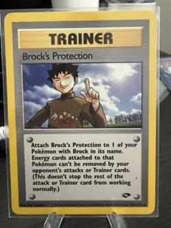Brock’s Protection 101/132 Gym Challenge Pokemon Card - Image 1