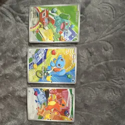 Pokemon TCG Bulbasaur Squirtle Charmander 3 Card Lot Standard English - Image 1