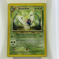 Pokemon Butterfree 19/75 Neo Discovery Regular English 2001 Rare Card Near Mint - Image 1