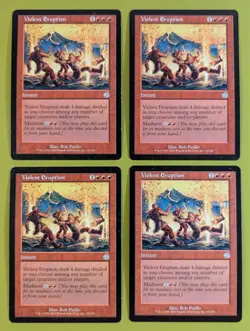 Violent Eruption x4 Torment 4x Playset Magic the Gathering MTG - Image 1