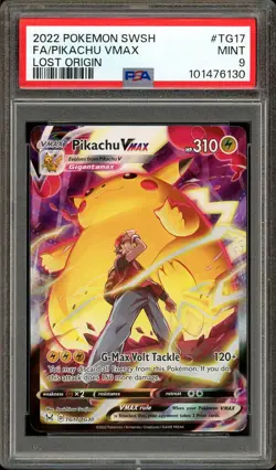 PSA 9 MINT Pikachu VMAX Lost Origin Trainer Gallery Pokemon Card TG17/TG30 - Image 1