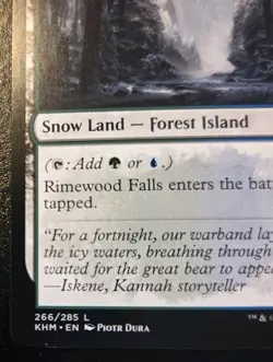 Rimewood Falls 266/285 Land Kaldheim Magic: The Gathering - Image 4