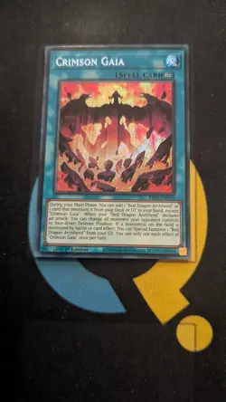 RA05-EN070 Crimson Gaia Secret Rare 1st Ed YuGiOh - Image 1