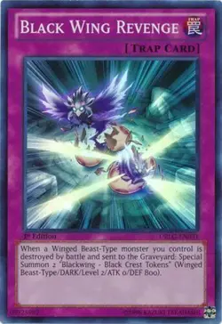 Yu-Gi-Oh! TCG Black Wing Revenge Dragons of Legend DRLG-EN031 1st Super Rare NM - Image 1