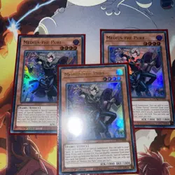 Yugioh! 3x/Playset Medius the Pure DUAD-EN008 - 1st Edition - Ultra - Image 1