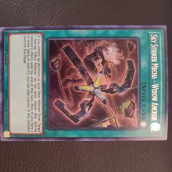 Yugioh Sky Striker Mecha - Widow Anchor BLHR-EN092 Secret Rare 1st Ed NM - Image 1