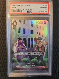 One Piece CCG Issho Special Alternate Art OP03-078 PSA 10 Gem Mint - Image 1