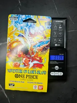 (VERY HEAVY)🔥37.14g One Piece Adventure On Kami’s Island OP15 Sleeved Booster - Image 1