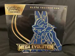 Pokemon TCG Mega Evolution Lucario ETB Elite Trainer Box Factory Sealed - Image 1