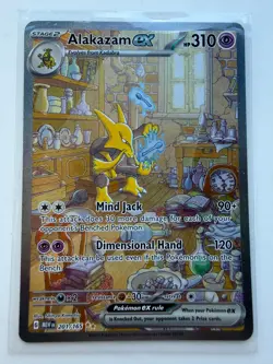 Pokemon Alakazam ex 201/165 151 Special Illustration Rare NM - Image 1