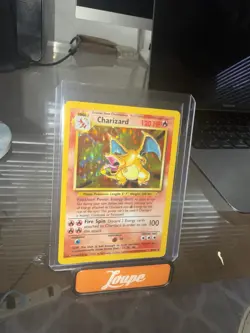 Pokemon 1999 Charizard 4/102 Holo Base Set MP-LP English - Image 1