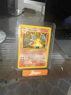 Pokemon 1999 Charizard 4/102 Holo Base Set MP-LP English - Image 2