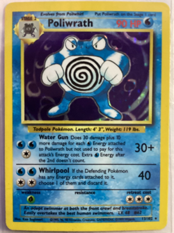 Pokemon TCG Poliwrath Base Set 2 15/130 Holo Unlimited Rare WOTC 1999 NICE !!! - Image 1