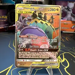 Pokemon TCG Naganadel & Guzlord GX Ultra Rare (158/236) Cosmic Eclipse NM - Image 1