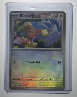Pokemon Buneary 83/131 Masterball Pattern Reverse Holo NM Prismatic Evolutions - Image 1