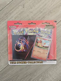 Pokemon TCG Ascended Heroes Charmander Tech Sticker Collection (3packs) - Image 1
