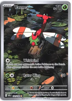 Yanma 183/182 Illustration Rare Destined Rivals Pokemon NM - Image 1