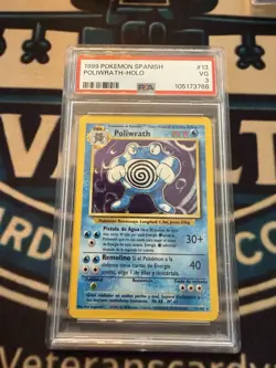 1999 Pokemon Spanish Base Set Poliwrath Holo #13 PSA 3 - Image 1