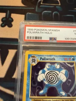 1999 Pokemon Spanish Base Set Poliwrath Holo #13 PSA 3 - Image 3