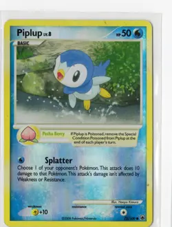 Pokemon Piplup (72) Reverse Holo Majestic Dawn 72/100 LP WOTC Vintage - Image 1