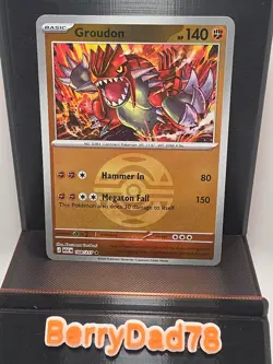 Groudon 108/217 Ascended Heroes Reverse Holo Dusk Ball Pokemon TCG NM - Image 1